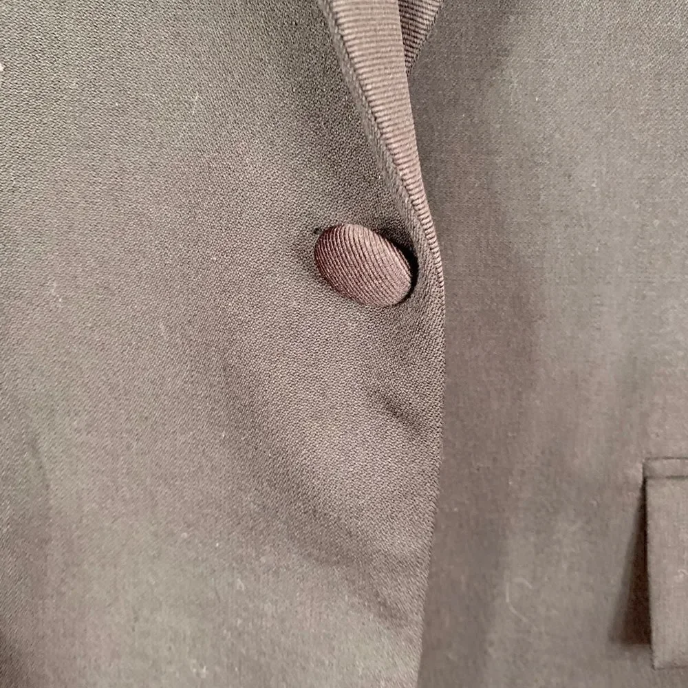 BLACK TUXEDO POLO by RALPH LAUREN 100% WOOL TUXEDO JACKET 38R